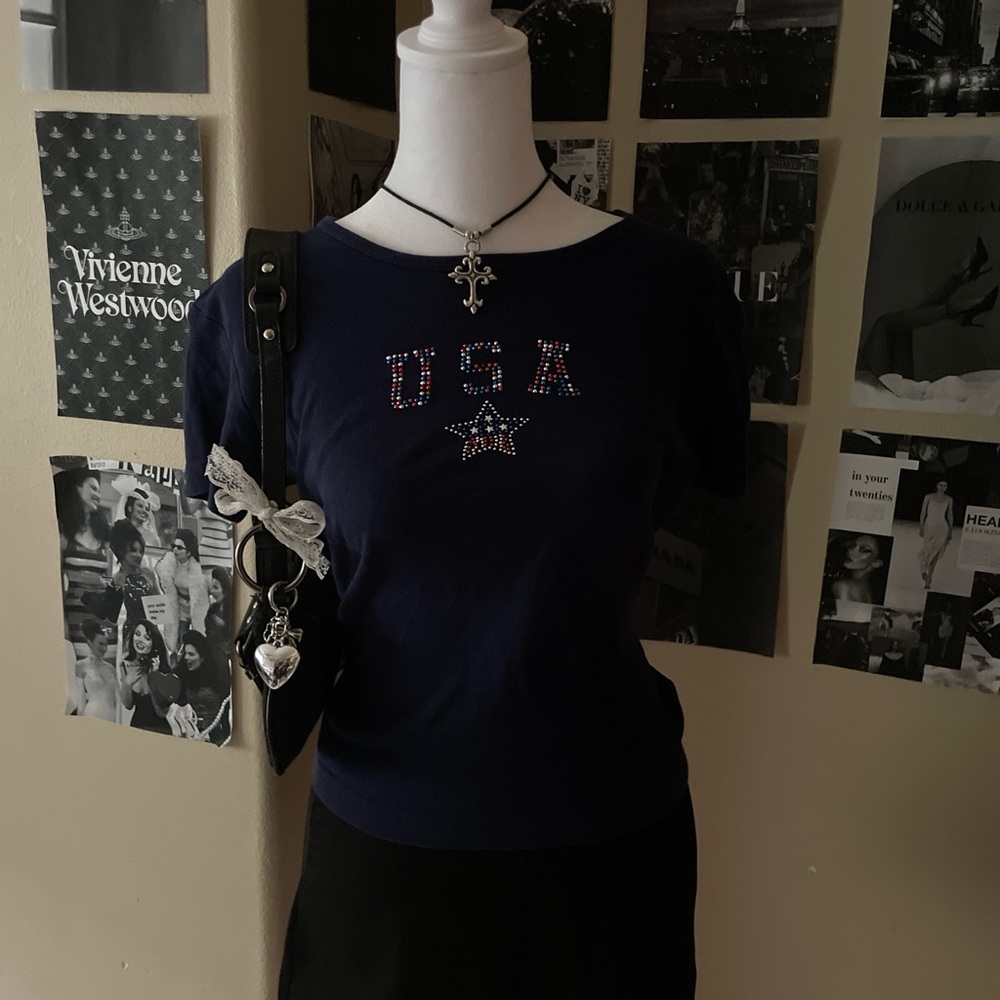 Great Northwest Clothing Company Navy USA Graphic Tee